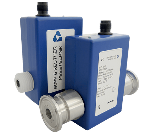 Bopp & Reuther dosing and filling electro magnetic flowmeter fast and sensitive