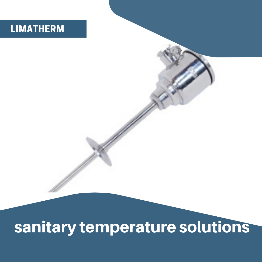 Limatherm sanitary temperature solution, measurement for f&b, pharmaceutical Food, Beverage, Dairy