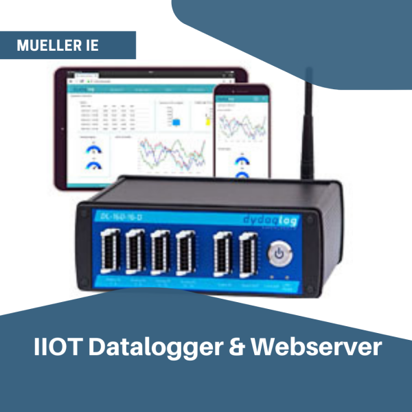 Mueller Industrie Elektronik IE dydaqlog datalogger and webserver IIOT industrial cloud solution